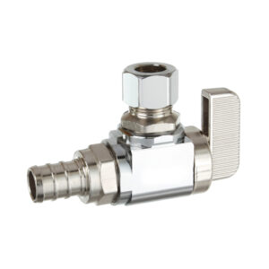 pex shutoff angle valve 1/2"x3/8"od